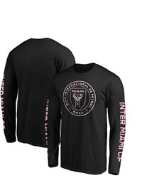 FANATICS Branded Black Inter Miami Cf Eight Long Sleeve T Shirt