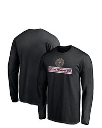 FANATICS Branded Black Inter Miami Cf Team Arc Knockout Long Sleeve T Shirt