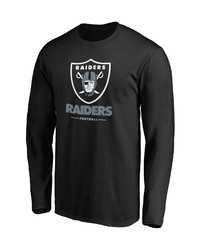 FANATICS Branded Black Las Vegas Raiders Team Lockup Long Sleeve T Shirt