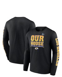 FANATICS Branded Black Los Angeles Rams Super Bowl Lvi Champions Hometown Audible Long Sleeve T Shirt At Nordstrom