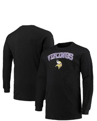 FANATICS Branded Black Minnesota Vikings Big T Sleeve T Shirt