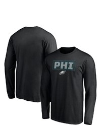 FANATICS Branded Black Philadelphia Eagles Squad Long Sleeve T Shirt
