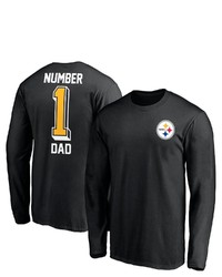FANATICS Branded Black Pittsburgh Ers 1 Dad Long Sleeve T Shirt At Nordstrom