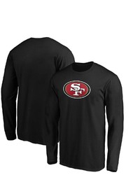 FANATICS Branded Black San Francisco 49ers Big Tall Primary Team Logo Long Sleeve T Shirt