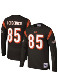 Mitchell & Ness Chad Ochocinco Black Cincinnati Bengals 2003 Retired Player Name Number Long Sleeve T Shirt