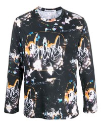 Comme Des Garcons SHIRT Comme Des Garons Shirt Abstract Graphic Print Long Sleeved T Shirt
