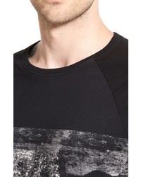 Wesc Concrete Stripe Print Long Sleeve Crewneck T Shirt