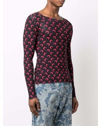 Marine Serre Crescent Moon Print Top