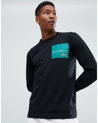adidas Originals Eqt Long Sleeve T Shirt In Black Dh5227