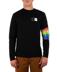Hurley Everyday Washed Pride Long Sleeve Graphic T Shirt