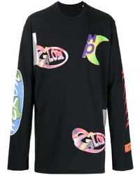 Heron Preston Global Print Long Sleeve T Shirt