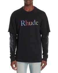 Rhude Graphic Google Long Sleeve T Shirt