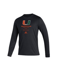 adidas Green Miami Hurricanes Sideline Locker Tag Creator Roready Long Sleeve T Shirt