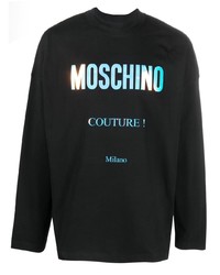 Moschino Iridescent Logo Print Sweatshirt