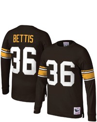 Mitchell & Ness Jerome Bettis Black Pittsburgh Ers Throwback Retired Player Name Number Long Sleeve Top At Nordstrom