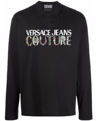 VERSACE JEANS COUTURE Logo Print Cotton T Shirt