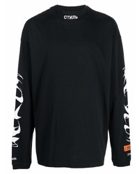 Heron Preston Logo Print Long Sleeve T Shirt