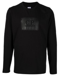 C.P. Company Logo Print Long Sleeve T Shirt