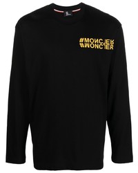 MONCLER GRENOBLE Logo Print Long Sleeve T Shirt