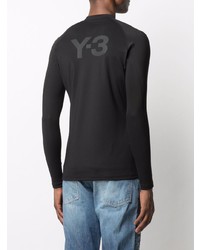 Y-3 Logo Print Long Sleeve Top