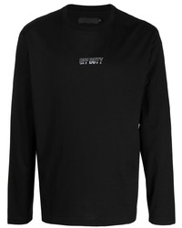 Off Duty Logo Print Long Sleeved T Shirt