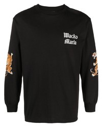 Wacko Maria Logo Print Long Sleeved T Shirt