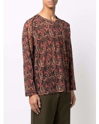 Needles Long Sleeve Paisley Print Top