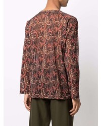 Needles Long Sleeve Paisley Print Top