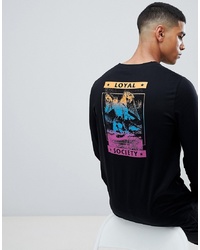 ASOS DESIGN Long Sleeve T Shirt With Gradient Back Print