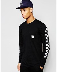 HUF Long Sleeve T Shirt With Sleeve Print