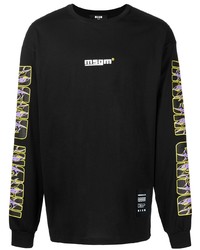 MSGM Long Sleeved Shark Print T Shirt