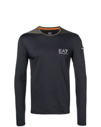 Ea7 Emporio Armani Longsleeved Logo T Shirt