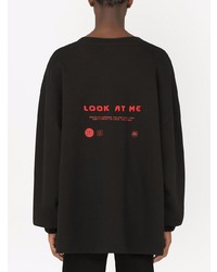 Dolce & Gabbana Look At Me Graphic Longsleeved T Shirt