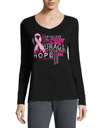 Made For Life Made For Life Long Sleeve Breast Cancer Tee