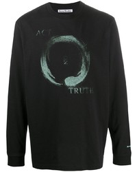 Acne Studios Mandala Print Long Sleeve T Shirt