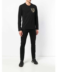 Versace Jeans Metallic Long Sleeve T Shirt