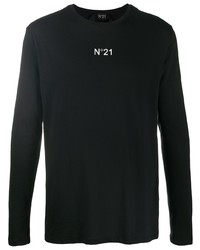 N°21 N21 Logo Print Long Sleeve T Shirt