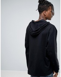 Asos Oversized Long Sleeve T Shirt With Printed Color Block Panels And Lace Up Hood