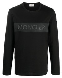 Moncler Perforated Logo Long Sleeve Top