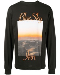 BLUE SKY INN Photograph Print Cotton Long Sleeve T Shirt