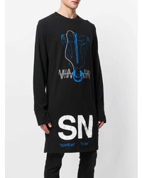 Undercover Printed Longline Long Sleeve T Shirt