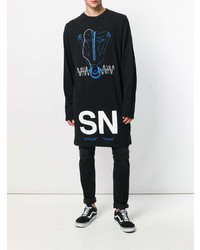 Undercover Printed Longline Long Sleeve T Shirt