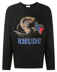 Rhude Rattlesnake Logo Print T Shirt
