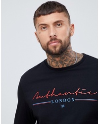 ASOS DESIGN Relaxed Long Sleeve T Shirt With Authentic London Print