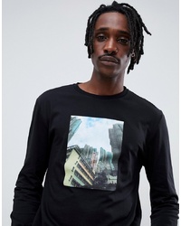 ASOS DESIGN Relaxed Long Sleeve T Shirt With Photographic Print