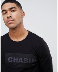 Chasin' Rida Logo Long Sleeve T Shirt Black