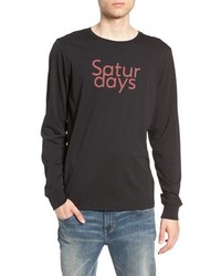 Saturdays Nyc Saturdays Graphic Long Sleeve T Shirt