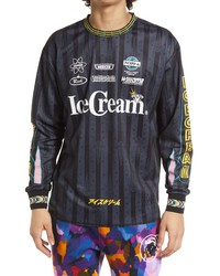 Icecream Stars Long Sleeve Graphic Tee In Black At Nordstrom