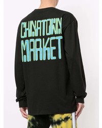 Chinatown Market Vision Long Sleeved Cotton T Shirt