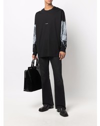 Givenchy Web Print Long Sleeved T Shirt